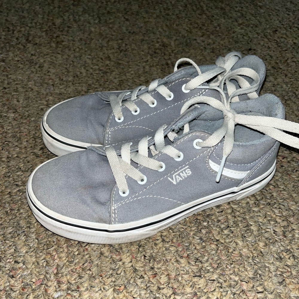 Vans Kids Classic Gray Sneakers - Picture 3 of 4